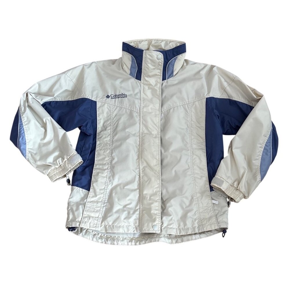 Columbia Jacket Bugaboo Womens Med Beige & Navy Outer Shell Only